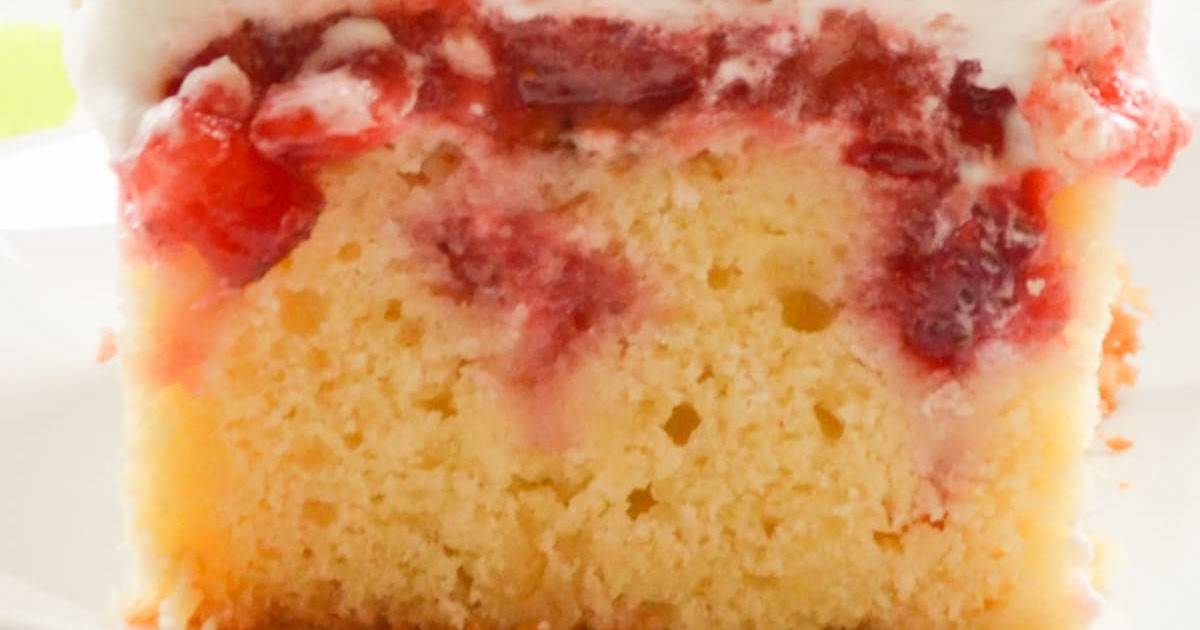 Strawberry Shortcake Poke Cake