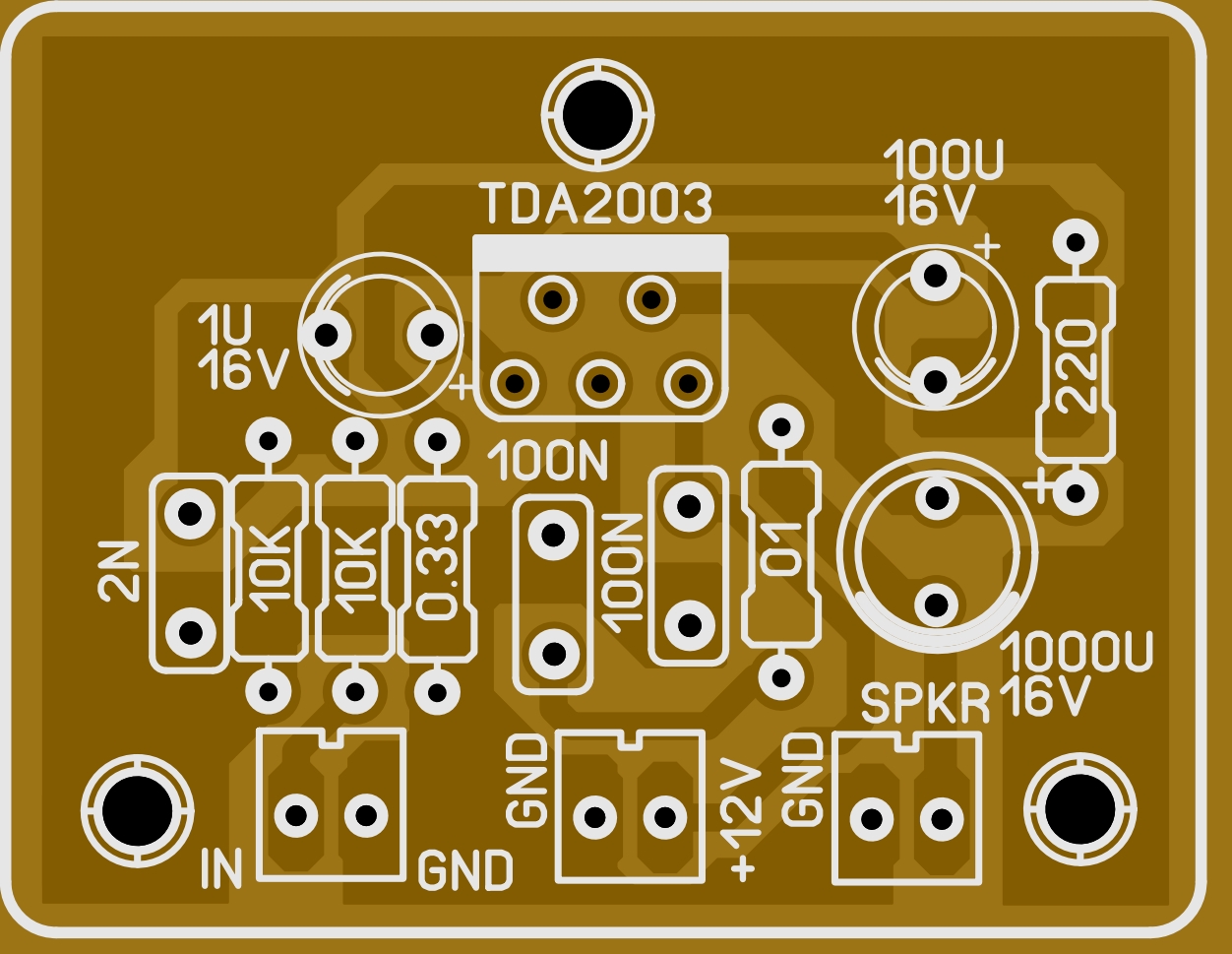 Membuat Power Mini TDA 2003 PCB – BLOGKAMARKU