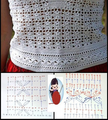 Sale blusas de verano a crochet con patrones Best Sale