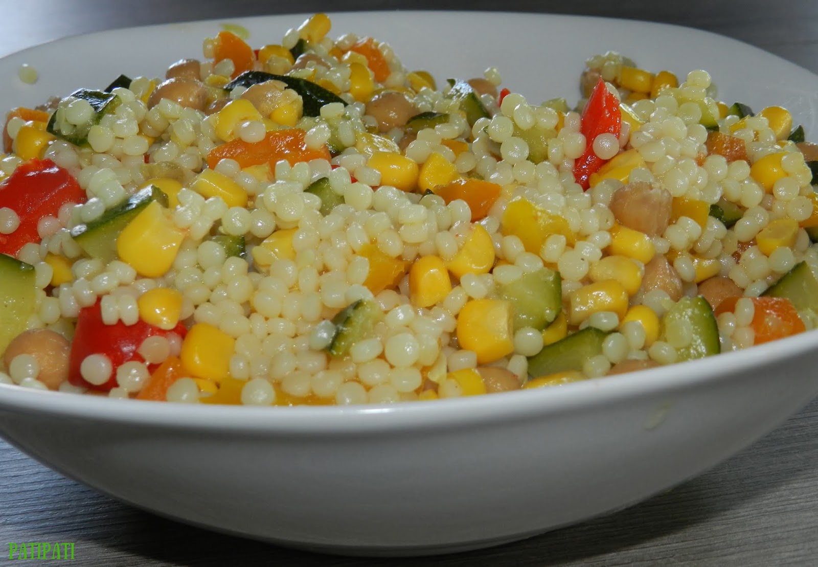 Perle Couscous Med Stekte Grønnsaker