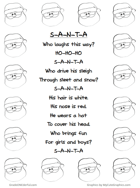 christmas poem template