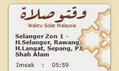 waktu solat selangor