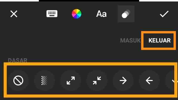 Cara membuat tulisan Bergelombang di inshot