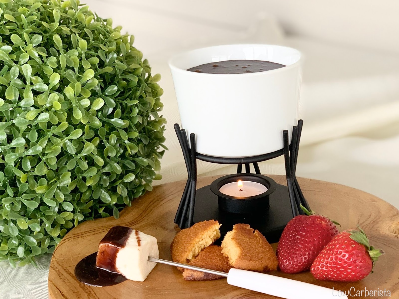 Simple Low Carb Chocolate Fondue