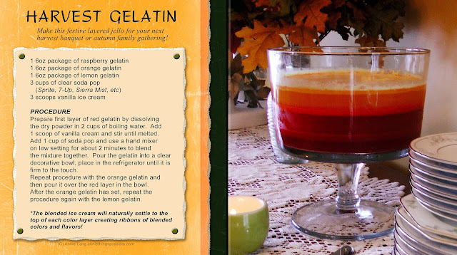 Try this fun harvest gelatin and enjoy the seasonal colors!