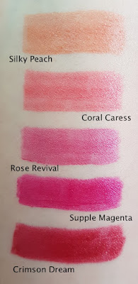 Avon True Colour Supreme Nourishing Lipstick swatches