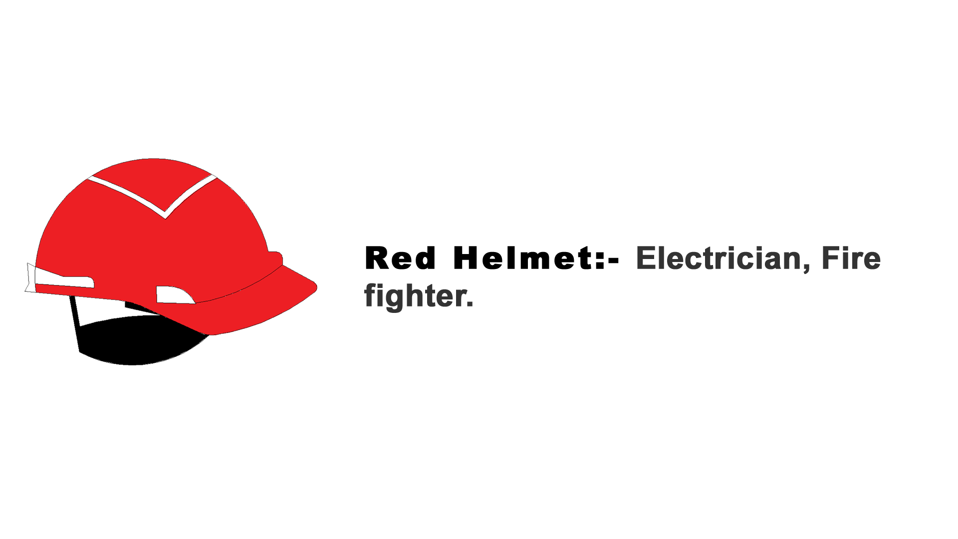 Safety Helmets Standard Color Codes in India Construction site