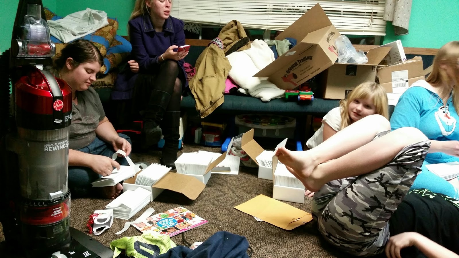 Twelve Makes a Dozen Stuffing Envelopes