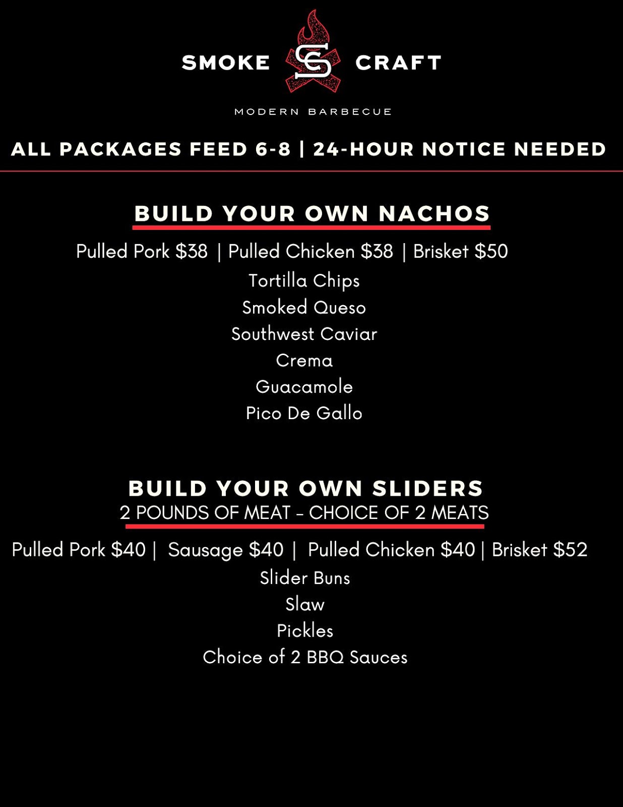 Smokecraft Modern Barbecue Rolls Out Game Day Packages DC Outlook