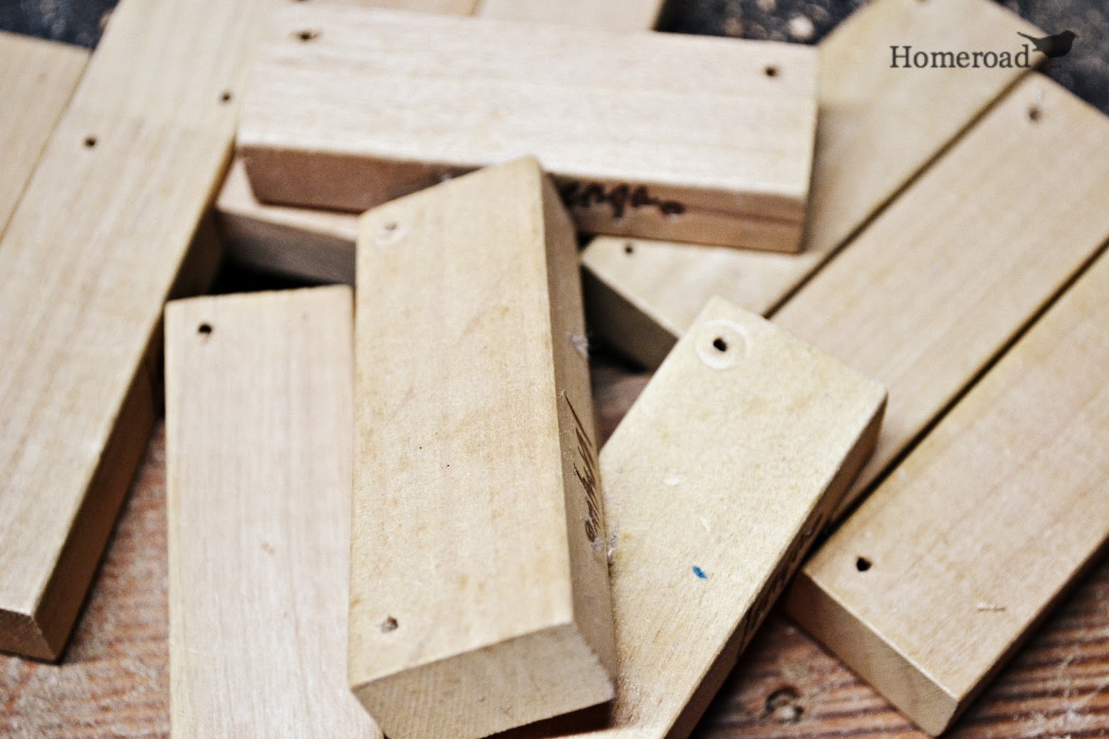 Wooden Jenga Christmas Ornaments