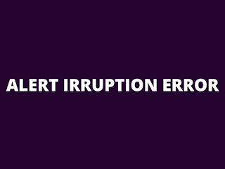 POS machine alert irruption message