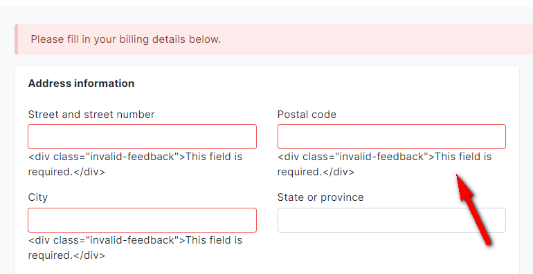Address name required. Required field. This field is required. Перевод. This field is required.перевод на русский. How to make "this field is required" when input left empty in CSS.