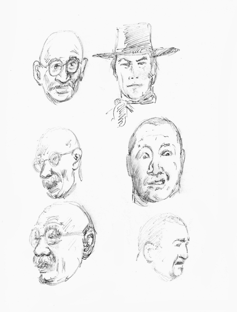 A Source of One Daily Sketches Poon Tang Chain Gang Portraits