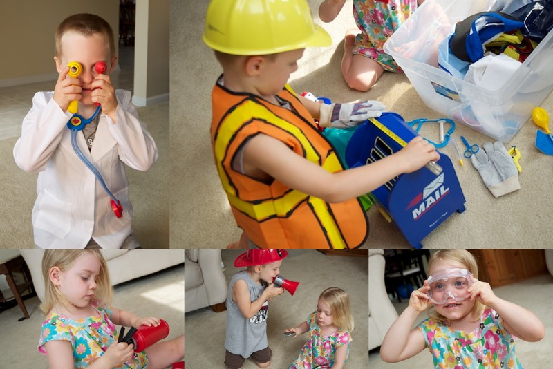 Totally Tots Community Helpers Sensory Tub What's in the Tub?