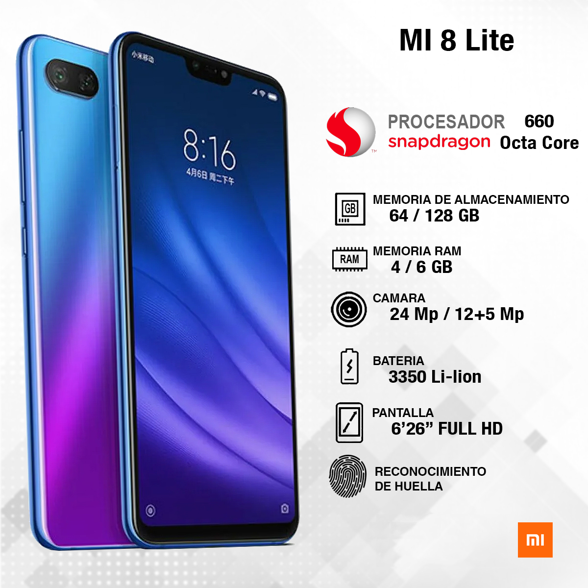 Xiaomi Mi8 Lite 4 Характеристики