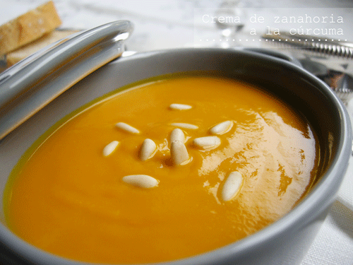  Crema de zanahoria a la cúrcuma 