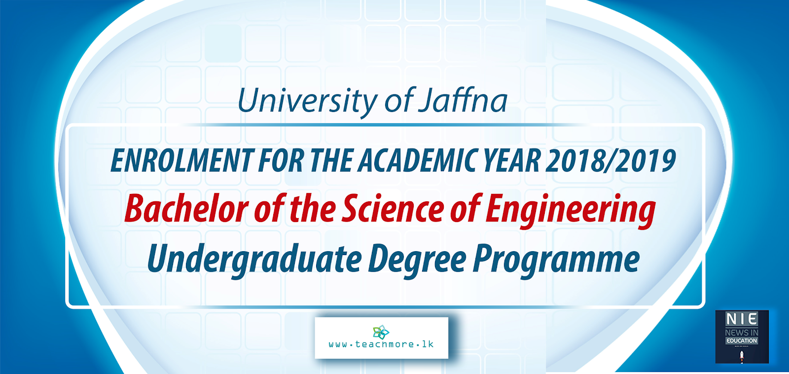 Enrolment Bachelor of the Science of Engineering TeachMore.lk