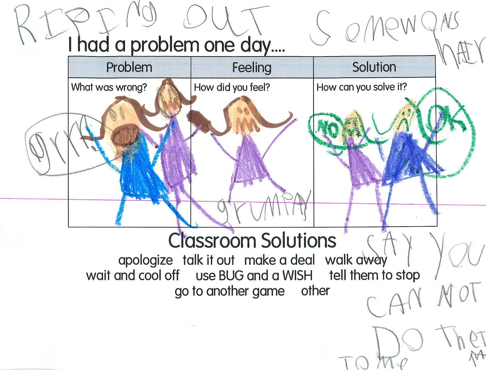 problem solving kindergarten comments