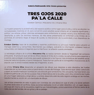 EXPOSICION/ 2020 - TRES OJOS, PA LA CALLE. 