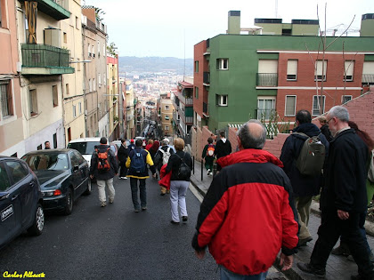 La baixada pel carrer de la Conca de Tremp des del carrer del Dr. Bové. Autor: Carlos Albacete