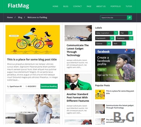 15 Top Collections Responsive Blogger Template for Magazine 2015