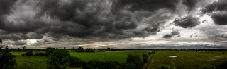 Panoramafoto Wetterfotografie Naturfotografie Lippeaue Ahsewiesen