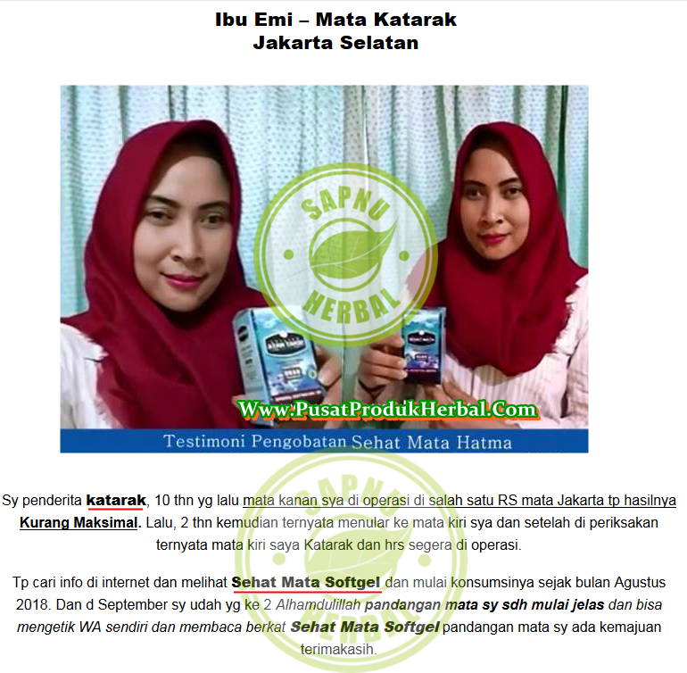Cara Mengobati Gangguan Pada Saraf Mata Secara Alami Terbukti Mujarab ~ TESTIMONI WALATRA SEHAT MATA SOFTGEL Cara Mengobati Gangguan Pada Saraf Mata Secara Alami Terbukti Mujarab ~ TESTIMONI WALATRA SEHAT MATA SOFTGEL