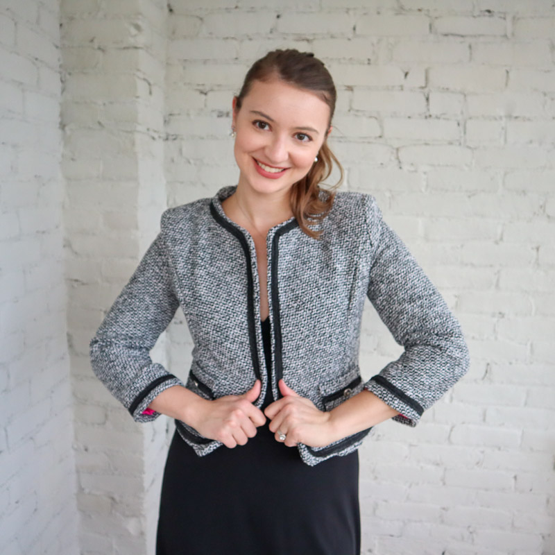 Chanel Inspired Boucle Jacket - Made By A Fabricista