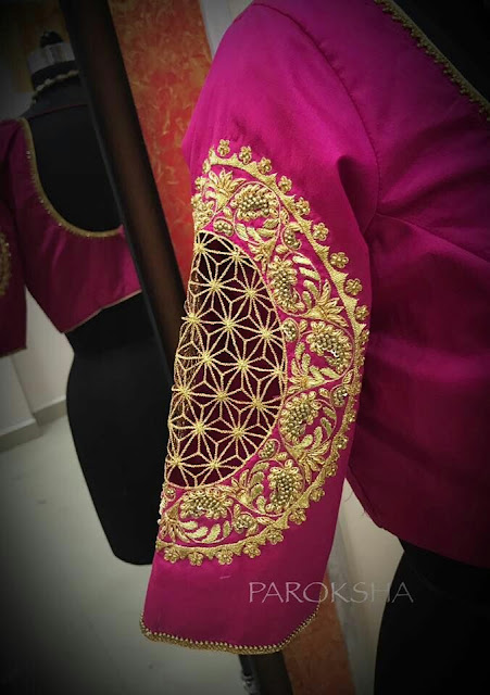 blouse sleeve work designs