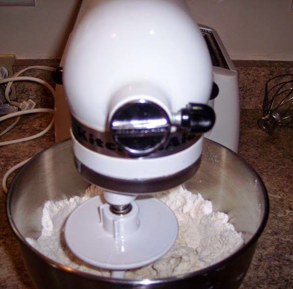 Mixing in the kitchenaid stand mixer