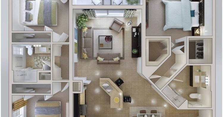 Get Desain Rumah Minimalis 3 Kamar Ukuran 8X12 Images
