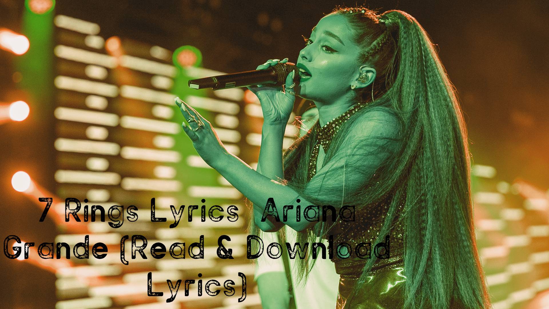Rain On Me Lyrics Lady Gaga & Ariana Grande