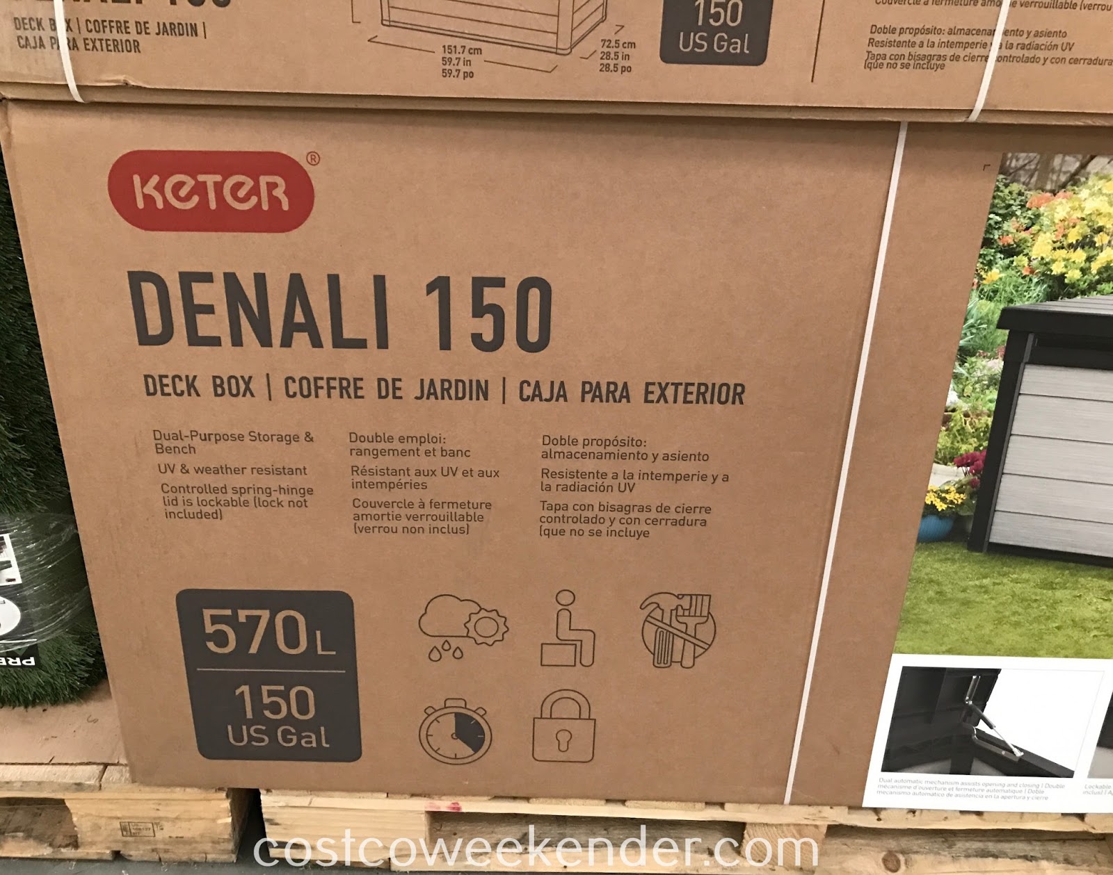 Keter Denali 150 Resin Deck Box Costco Weekender