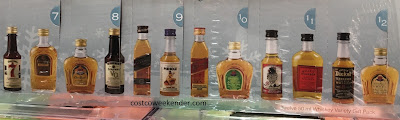 12 different bottles of whiskey