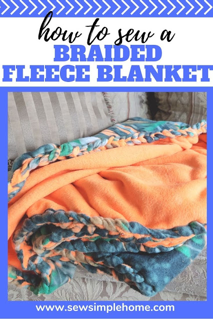 Create beautiful blankets for gifts and holidays with this DIY braided fleece blanket tutorial.