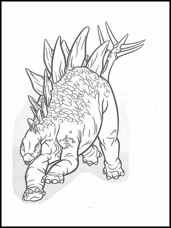 Tranh tô màu khủng long vây kiếm