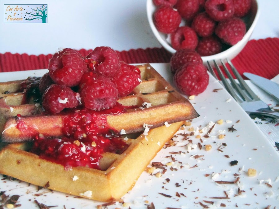 gofres,san valentin,frambuesas,chocolate,postre,dulce,enamorados,casero,reposteria