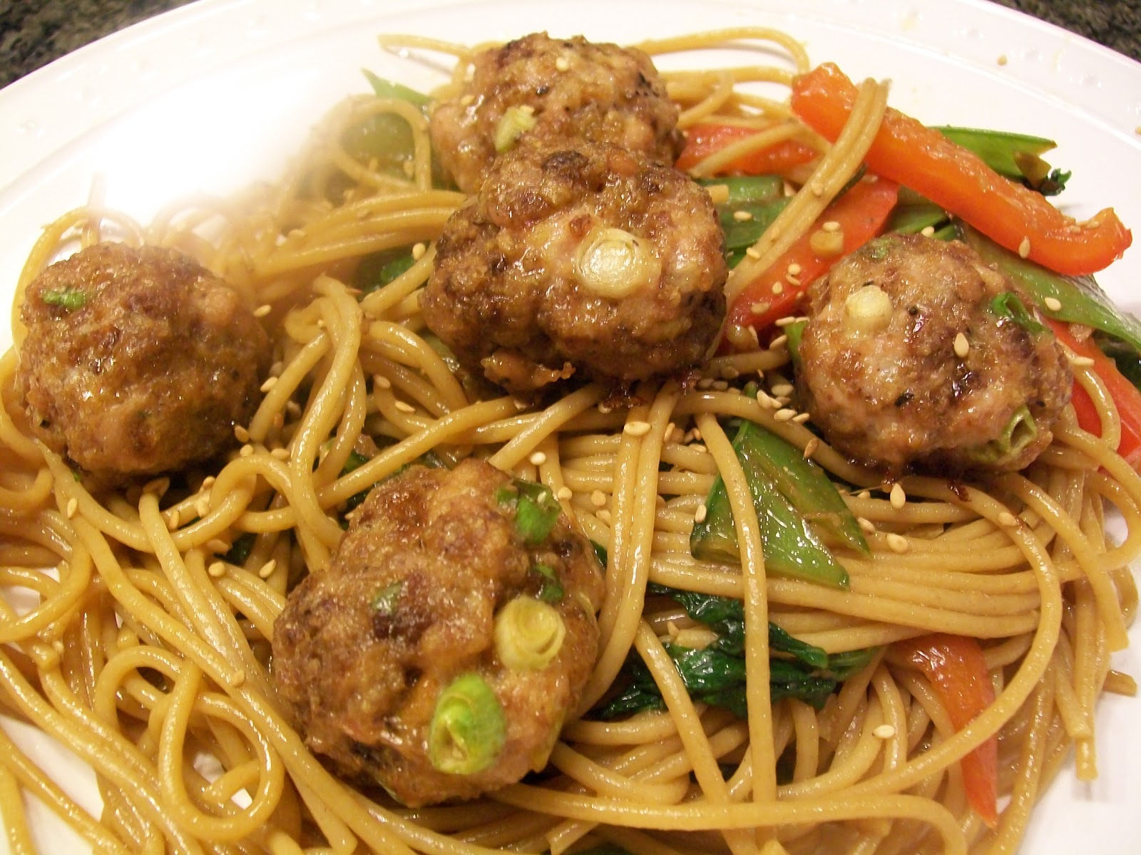 Bobbi Renee and Rachael Ray: Chinese Spaghetti and Meatballs