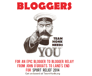 Team Honk Blogger to Blogger Relay 2014