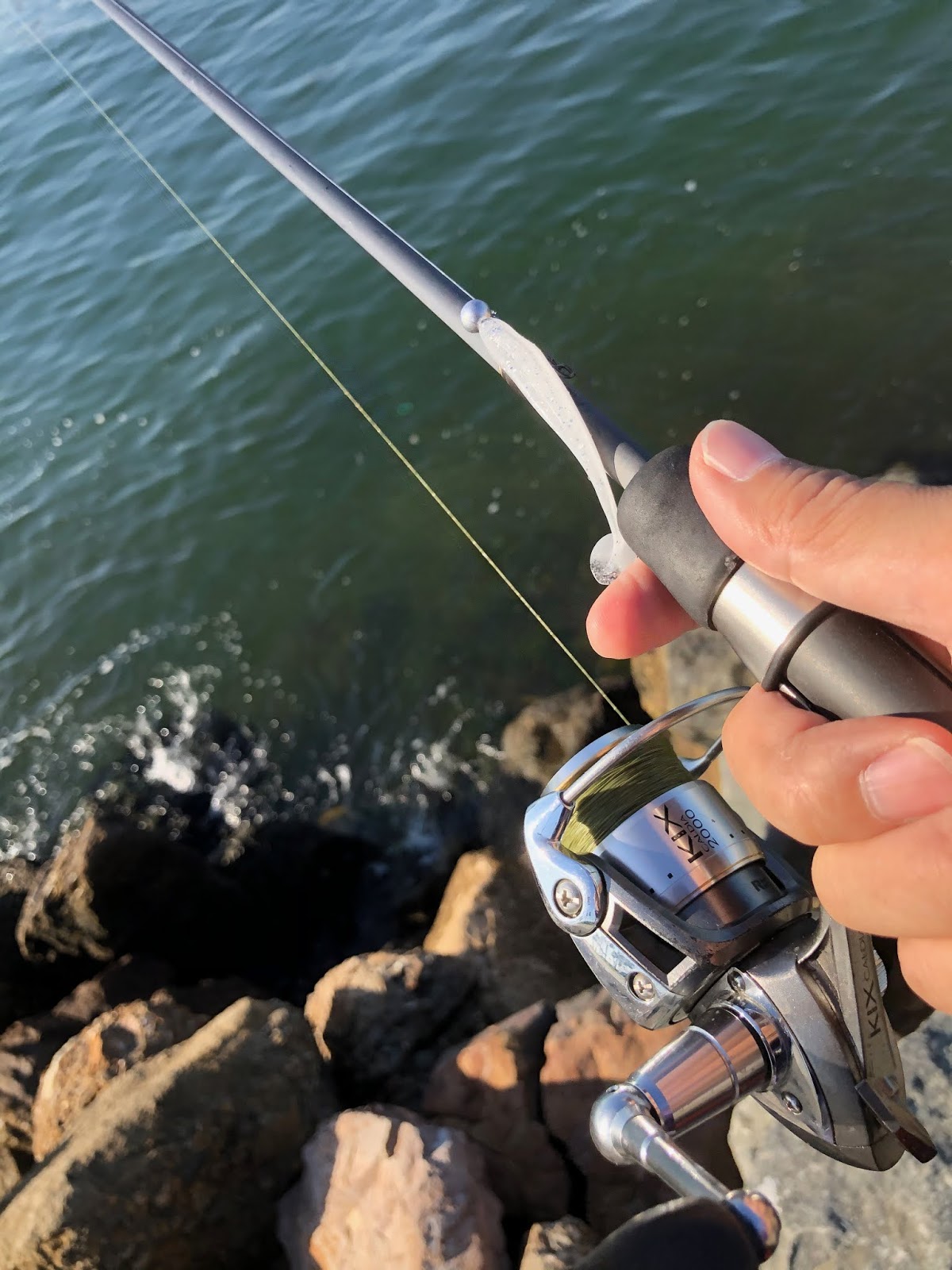 Bass fishing technique for Saltwater Finesse approach