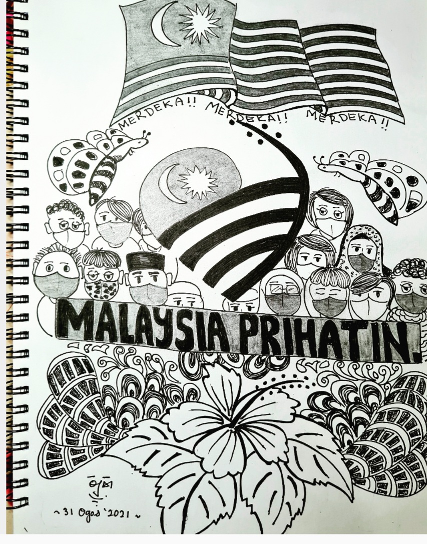 Doodle Art Tema Kemerdekaan Malaysia 2021 Chevy IMAGESEE