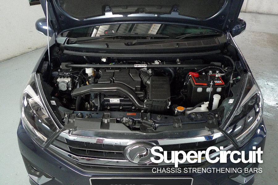 SUPERCIRCUIT CHASSIS STRENGTHENING BARS Perodua Axia FL Front Strut Bar