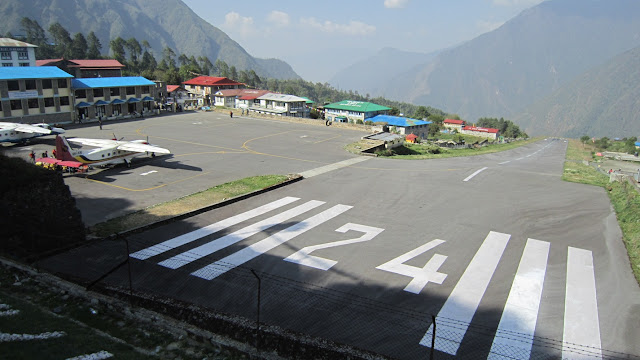Tenzin hillary airport in Lukla 