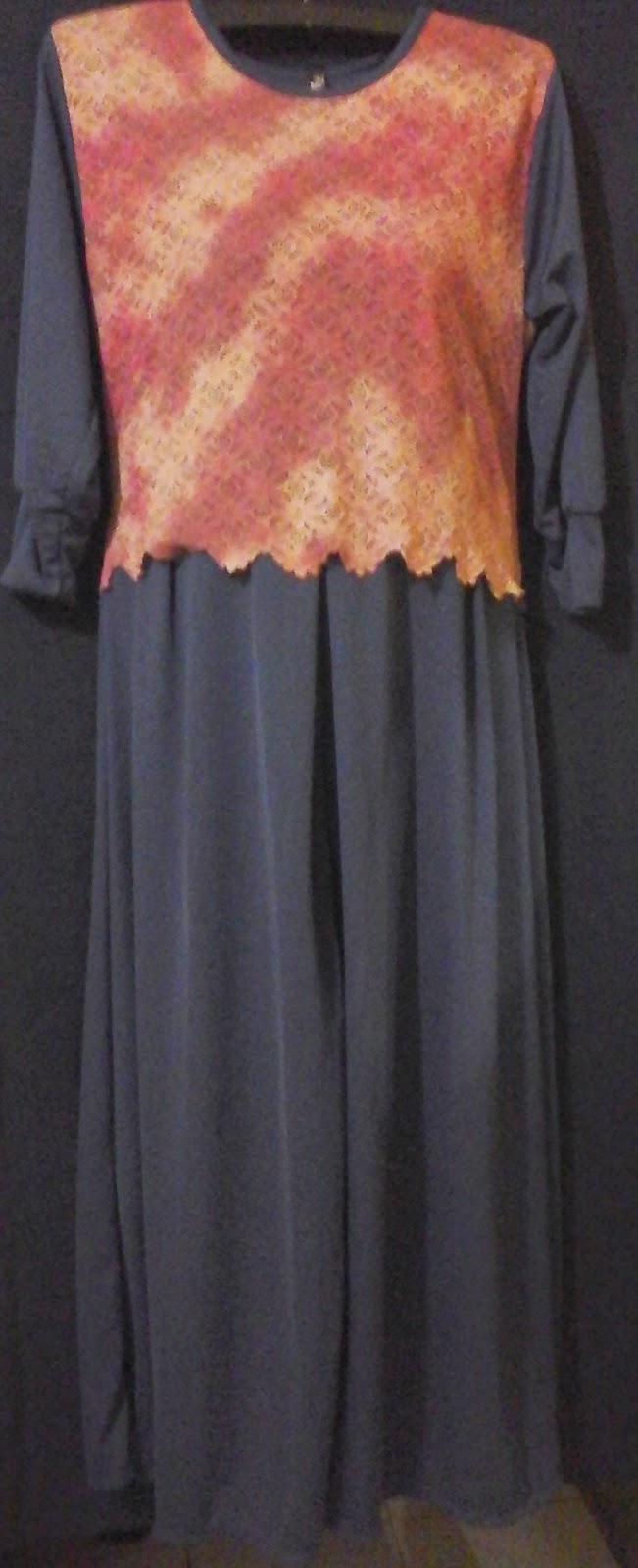 RAWA KALONG ONLINE store: gamis kaos hitam combinasi