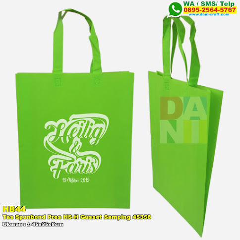 Tas Spunbond Pres HS-H Gusset Samping 45358