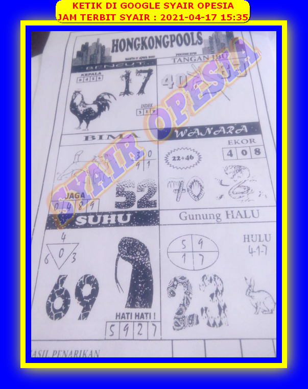 PREDIKSI HK MALAM INI