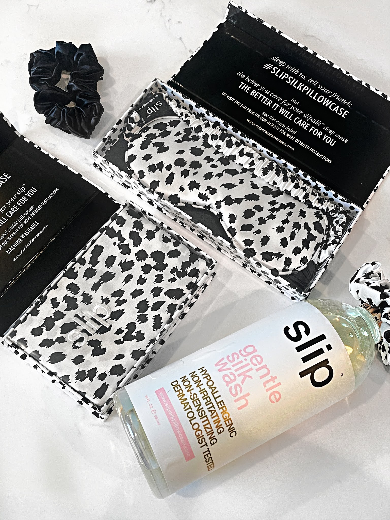 TheKristenDiary SLIP SILK PILLOWCASE, MASK + SCRUNCHIES! FIRST