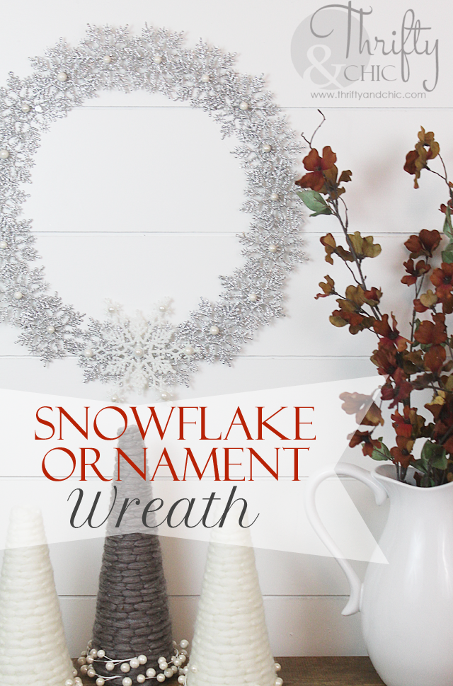 Snowflake Monogram Wreath - DIY