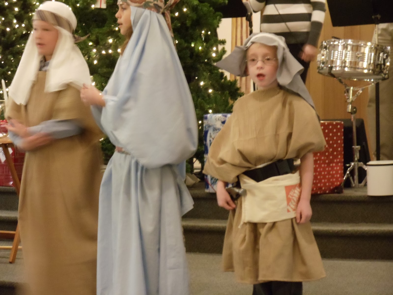 Mrs. Claus Sews Little Drummer Boy