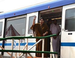 jayalalitha chennai metro train